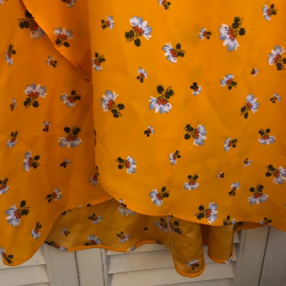 LOFT Floral Wrap Skirt - Picture 3 of 9